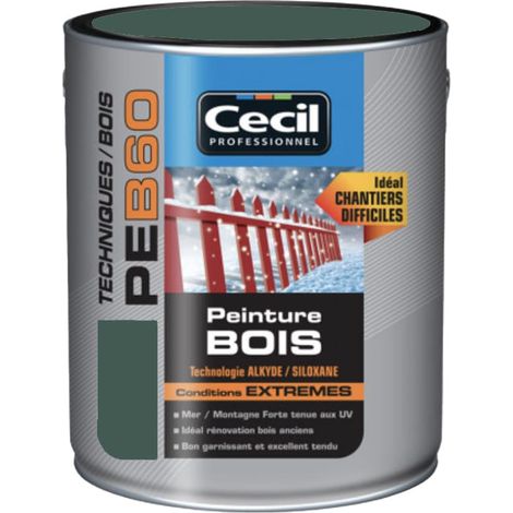 Peinture Bois Cécil Professionnel PEB60 Vert normand 2,5 L (1/3)