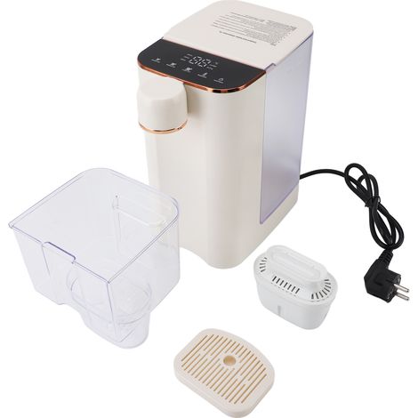 Distributeur d'eau chaude à chauffage rapide 2000 W, bouilloire électrique 3 L avec 5 températures et 3 débits d'eau personnalisables pour plan de travail (1/5)