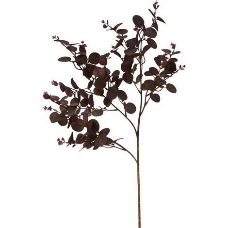 Eucalyptus Bunch (Single Stem Flower) - Plastic - Height 75 cm - Burgundy