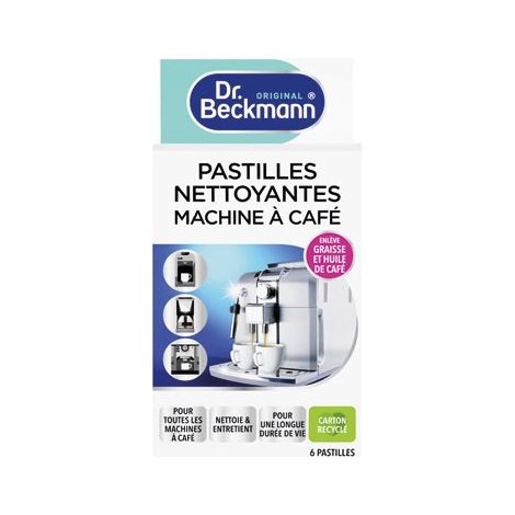 DR BECKMANN - Dr. Beckmann nettoyant machine à café pastille x 6 (1/2)