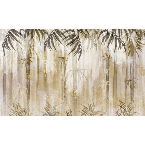 Cache radiateur décoratif Cache radiateur Feuilles beige 60x100cm (1/3)