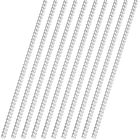 10 Pièces Tiges Rondes en Acier, 2.7mm Diamètre x 100mm Longeur Tige Metal Ronde Acier Rapide (HSS) SKD11 pour Arbre Perceuse Machine à Aléser Bricolage Artisanat Construction (1/5)