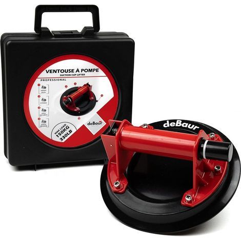 GENERIC-[2 Pack] Ventouse Vitre Professionnelle - Capacité de Charge 300 kg - Ventouse Vitrier pour Transport et Déménagement de Vitre, Carrelage, Verre, Baie vitrée & Sols (1/5)