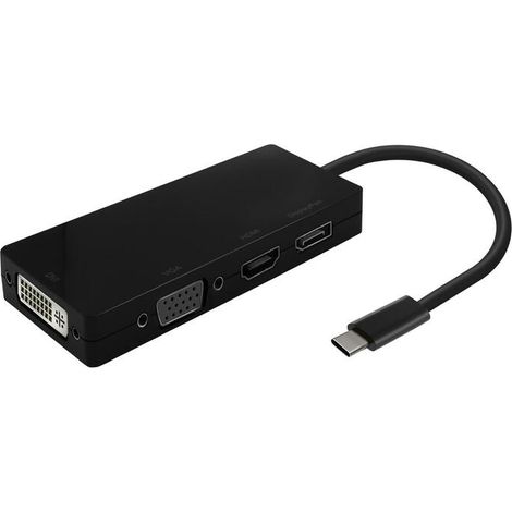 Adaptador USB Tipo-C Aisens A109-0679/ HDMI Hembra - VGA Hembra - DVI Hembra - Displayport Hembra (1/4)