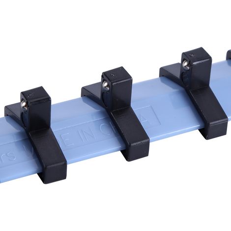 Ensemble de 3 supports de rangement muraux en plastique pour douilles de 6,35 mm (1/4"), 9,5 mm (3/8") et 12,7 mm (1/2"), avec séparateurs et plateaux. (1/5)