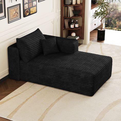 Chausson gauche noir Y152-R-SLEEPER pour dormir, confortable et isolant, taille unique, intérieur doux, idéal pour intérieur (1/4)