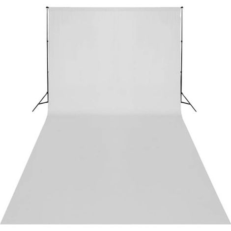 Toile de fond, Toile de rechange pour tonnelle, Coton Blanc 600 x 300 cm OIB8065E (1/4)
