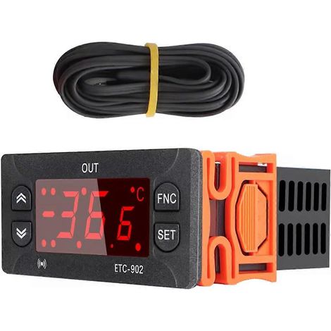 Contrôleur de température numérique ETC-902 220V AC, thermostat, thermorégulateur pour incubateur de haute précision (1/5)