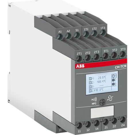 CM-TCN.012P Rel. temp 3 sondes LCD+NFC 200..+850°C 24-240VAC/DC Push-in Modbus 1SVR760740R0120 ABB HD455266