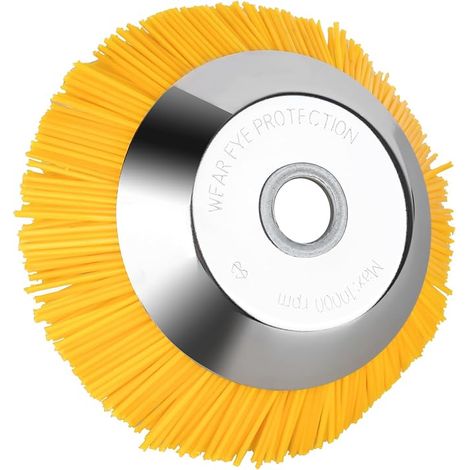 Spazzola in nylon XTDMJ, 200 mm x 25,4 mm, testina per spazzola per erbacce, spazzola anti-erbacce per rimuovere ruggine e muschio, spazzola in nylon per tosaerba (1/5)