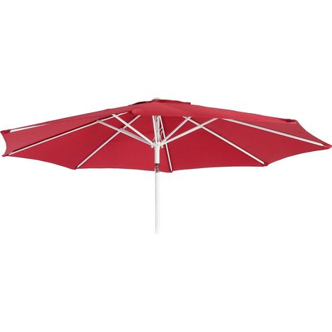 Ersatz-Bezug für Sonnenschirm Asti, Sonnenschirmbezug Ersatzbezug, Ø 3m Stoff/Textil rot (1/5)