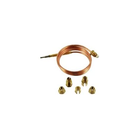 Kit thermocouple gaz, M6x0,75 avec remplacement d'écrou adaptateur universel, 150 cm (1/4)