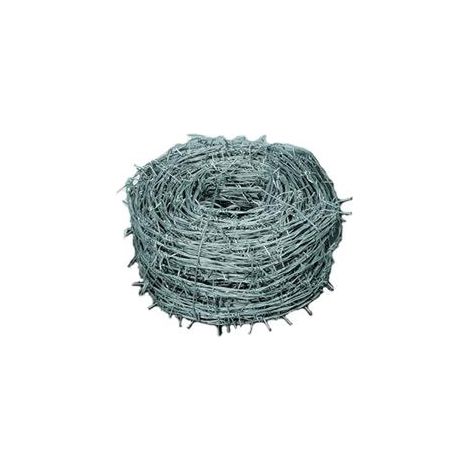 Sidex rotolo 100 mt di filo spinato in acciaio zincato a 4 punte per recinzione (1/2)