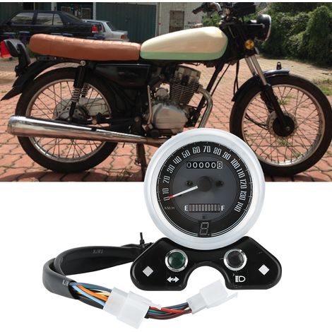 Multifunktionale Motorradinstrumente Retro-LED-Tachometer und Tankanzeige, passend für CG125 (1/5)