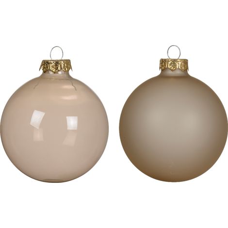 Palline di vetro smaltate 8cm, mix opaco