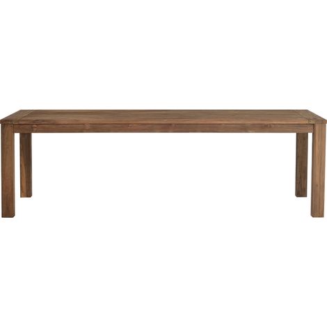 Tavolo da giardino in legno teak con piano a doghe 2x1 metri (1/4)