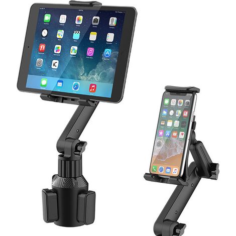 Auto-Telefonhalterung, Getränkehalter, 360°-Drehung, Smartphone-Halterung, Seitengriff-Version für iPhone 13, 12, 11 Pro Max, X, XR, 8, Samsung S30, S20, Huawei P30, Ma MUMU (1/4)