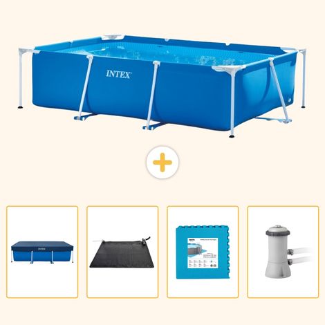 Intex Piscine Tubulaire Rectangulaire - 300x200x75 cm - 5-pièces S99 (1/5)