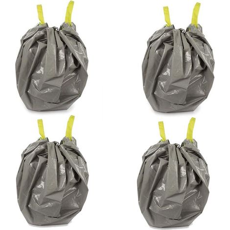 Sac De Jardin - Polyéthylène - 130 L - 220 X 220 Cm - Gris - Lot De 4 (1/4)