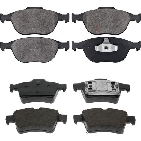KIT PASTIGLIE FRENO ANTERIORI E POSTERIORI compatibile con HONDA CIVIC VII COUPE (EM2,EU,EP,EV,ES,ET) / PASTIGLIE FRENANTI AUTO OEM FDB776 FDB613 FDB1444,FDB956 / SOSTITUZIONE DIRETTA / BASSA POLVERE 