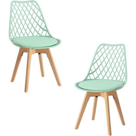 Packs Sillas Comedor - Pack 2 Sillas Mima - Verde Jade (1/4)