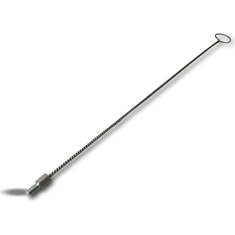 Tringle pour brosse à tube acier et nylon acier en torsade Adaptable grace à un raccord fileté M12 Longueur 80 cm Flexible Kibros TMFBIS (1/5)