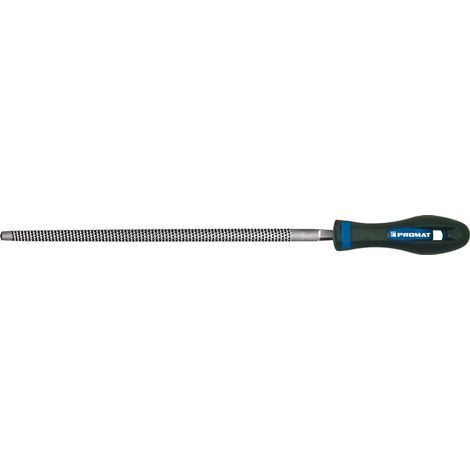 PROMAT Holzraspel DIN 7263 E Länge 200 mm Querschnitt 8 mm Hieb 2 rund 2K-Ergo (1/3)