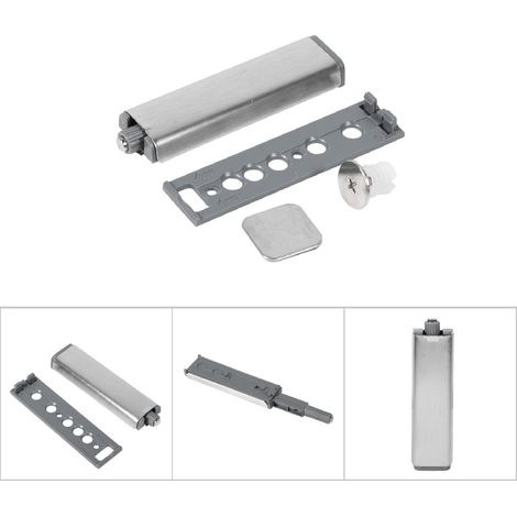 Tür- und Schubladendämpfersystem mit Soft-Close- und Push-to-Open-Mechanismus, 12 cm, ABS und Metall, 50.000 Zyklen. (1/5)