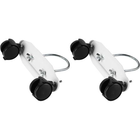 Lot de 2 roulettes pivotantes à 360° pour radiateur à bain d'huile, roulettes robustes pour radiateur électrique, roulettes à crochet en U (1/5)