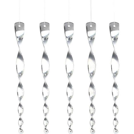 10 épouvantails pour oiseaux, épouvantails pour pigeons, épouvantails pour balcon, poteaux épouvantails, spirale réfléchissante à 360 degrés, lumineuse, Gu.B/Bon (1/5)