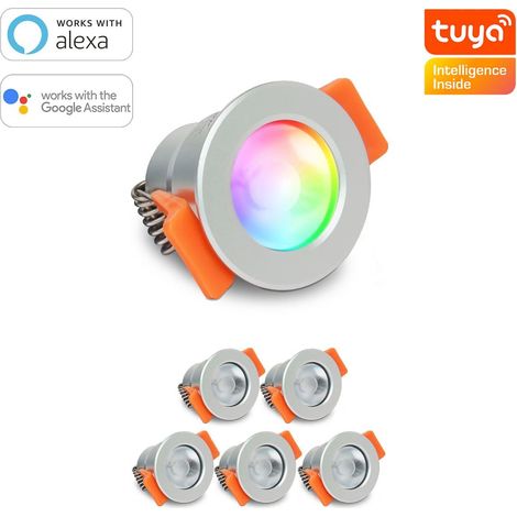Smartes MiBoxer LED Einbaustrahler Set 3W 12V IP66 - Lichtfarbe: RGB+2700K - Anzahl: 6x (1/5)