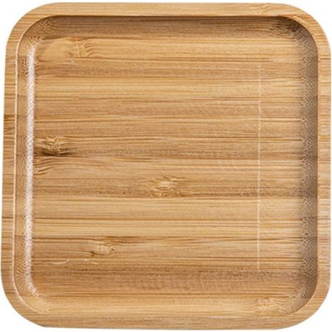 Plateau En Bambou - Plateau De Service Rectangulaire - Pour Fromage Fruits Thé Café - 25 x 15 x 2 cm - 1 Pièce (1/3)