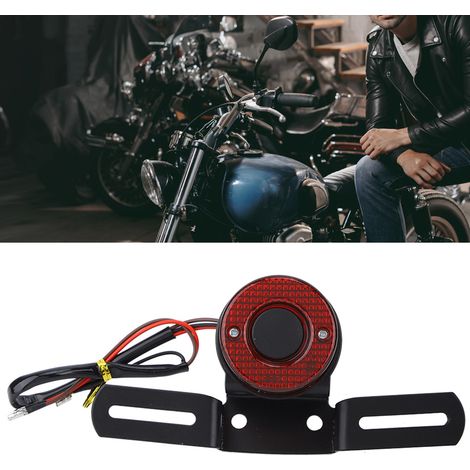 Feu arrière LED rétro universel pour moto - Éclairage de freinage et modification (1/5)