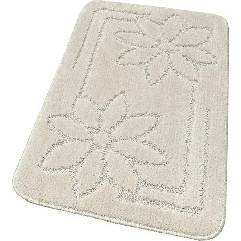 Tappeto Bagno Tinta Unita Antiscivolo Assorbente Scendiletto 100% Made In Italy Beige - 50x110 cm