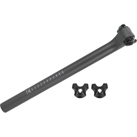 Carbon-Sattelstütze, 20° Versatz, leicht, stoßdämpfend, 31,6 mm/1,2" Ersatz für flache Fahrradsättel (1/5)