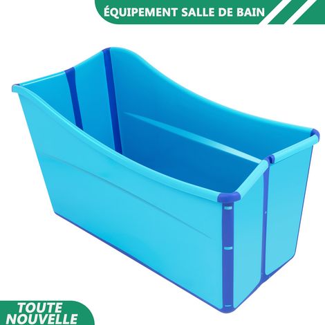 WAOBDLA Baignoire pliante pour adultes Baignoire confortable portable pour enfants avec tuyau de drain (1/5)