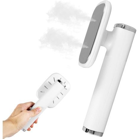 Mini fer à repasser vapeur portable avec rotation à 180° – Chauffe en 20 secondes – Convient pour le repassage à sec et humide à la maison, au bureau et en voyage (1/5)