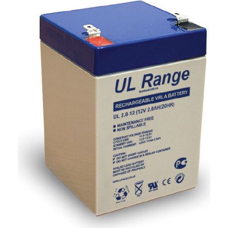 Batterie plomb étanche UL2.8-12 Ultracell 12v 2.8ah