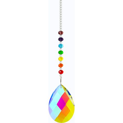 Pendentif En Cristal - Prisme Multicolore À Facettes - Pour Lustre Et Fenêtre - Lot De 1 (1/5)