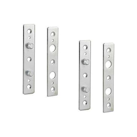 Fth-thirard Par de protectores de bisagras acero galvanizado 14x5x2 cm