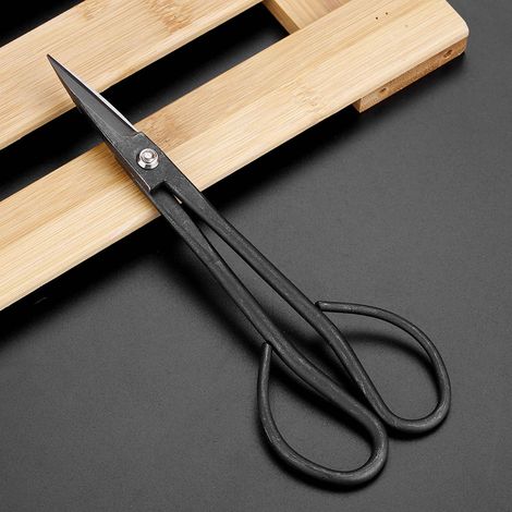 Ciseaux de jardin en acier inoxydable de 190 mm pour bonsaï, cisaille à racines et outils de taille (1/5)
