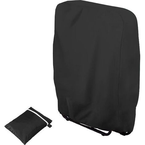 B71×H110cm (schwarz) Schutzhülle für faltbare Sonnenliegen, Garten (1/4)