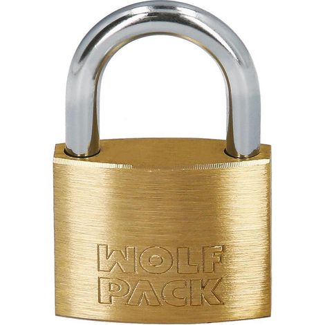 WOLFPACK LINEA PROFESIONAL candado laton arco normal llaves iguales 40 mm. nº1 (1/5)