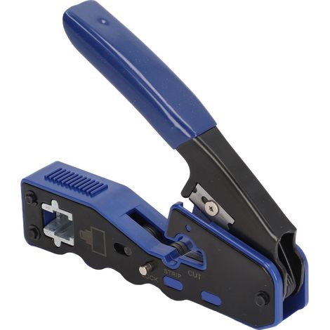Kit d'outils réseau multifonctionnel traversant 50 pièces RJ45 avec têtes et gaines. (1/5)