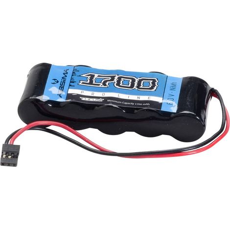 Batterie réceptrice (NiMh) 6 V 1700 mAh Absima 4110002 stick JR S980151 (1/2)