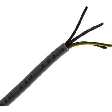Câble de commande YY 5, x 0,75 mm², Chlorure de polyvinyle PVC Non blindé ( Prix pour Bobine de 50 Mètres )