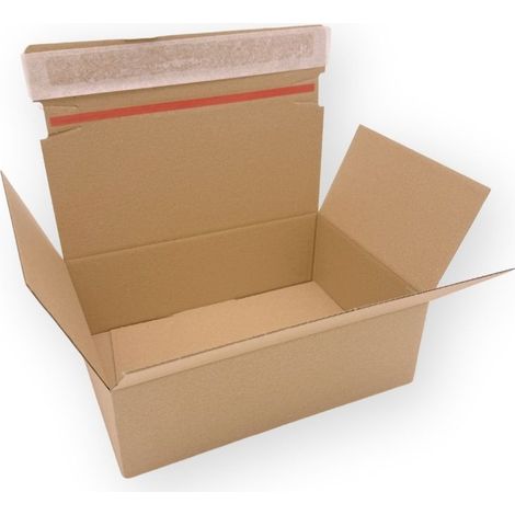 Karton mit automatischem Boden - 230x160x80 mm - VP 25 x 20 Stück.