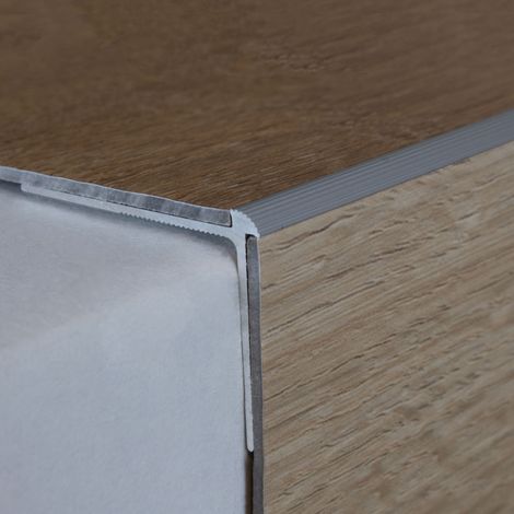 PROVISTON Treppenkantenprofil Alu Winkelprofil 40 x 30 x 1000 mm Silber