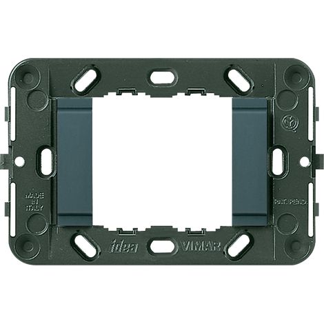 VIMAR - 16722.L Boîtier de support lisse 2M avec 3M gris