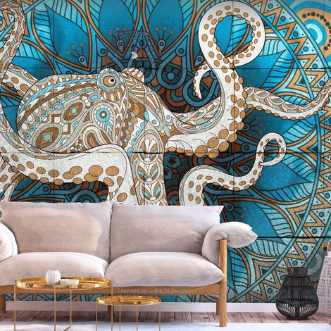 Papier Peint "Zen Octopus" 70 x 100 cm (1/2)